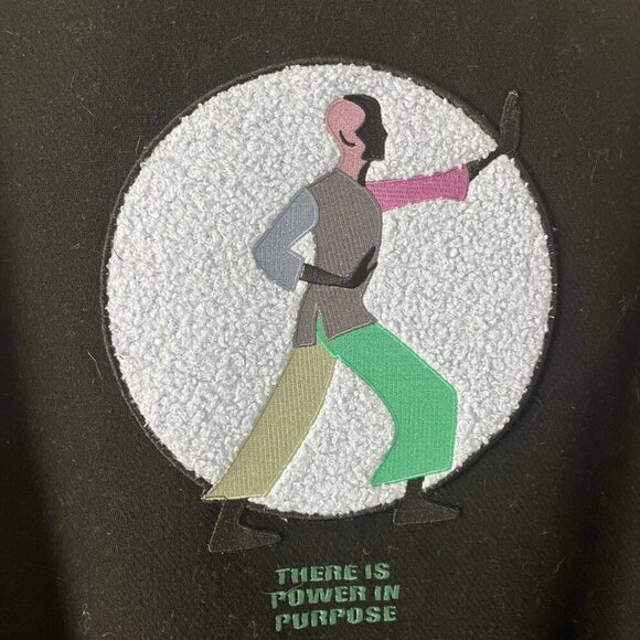 Melody Ehsani Black Power Purpose Varsity Jacket Women's Size 3XL - Picture 6 of 8